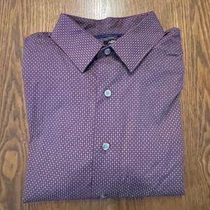 Apt. 9 Men's Burgundy Casual Button Down Shirt